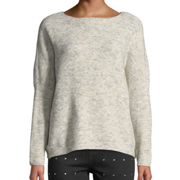 Romeo & Juliet Couture Sweaters - Romeo + Juliet Couture Ribbed Marbled Sweater L